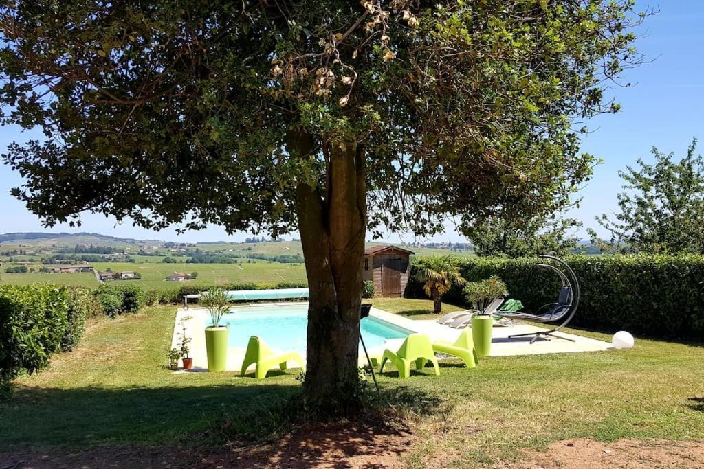 Ferienwohnung Au Coeur Des Vignes Chenas Du Beaujolais La Chapelle-de-Guinchay Exterior foto
