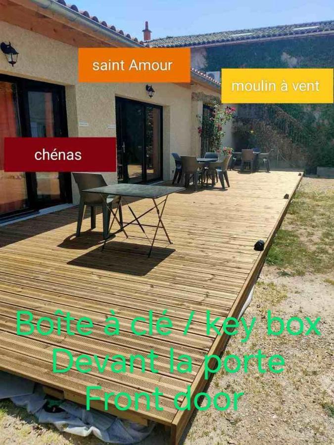 Ferienwohnung Au Coeur Des Vignes Chenas Du Beaujolais La Chapelle-de-Guinchay Exterior foto